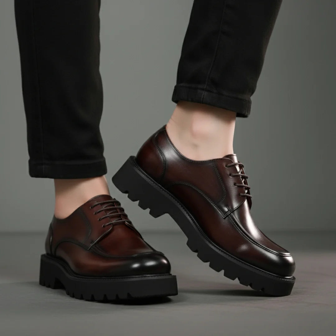 Derby Homme en Cuir - Semelles Tres Confortable