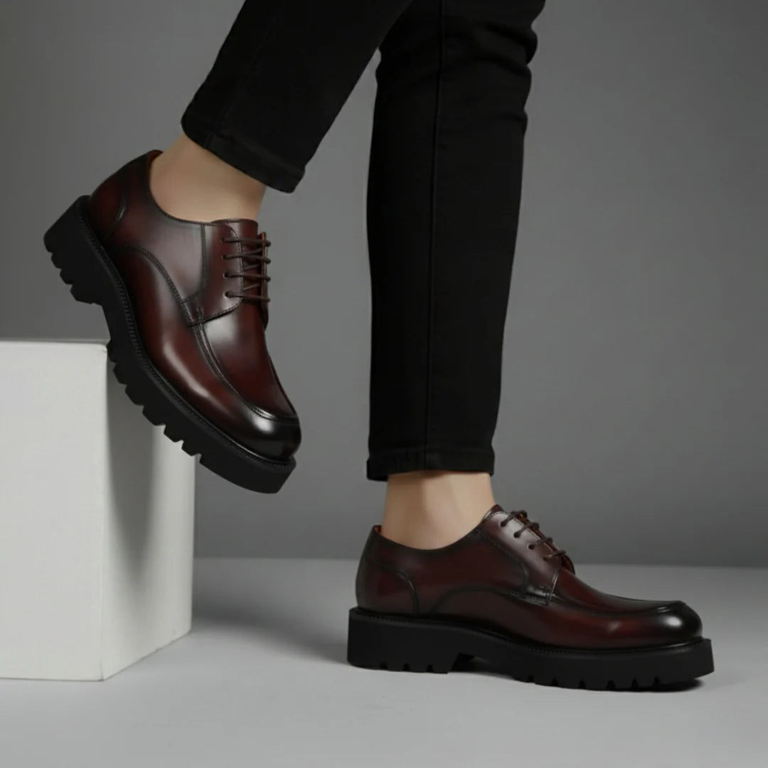 Derby Homme en Cuir - Semelles Tres Confortable