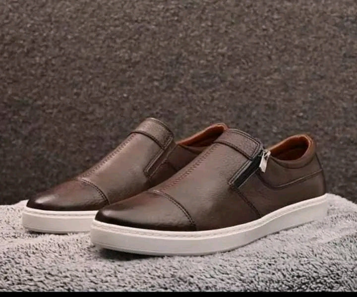 Basket 100% Cuir marocain pour Homme et Adultes, Mode d'Automne