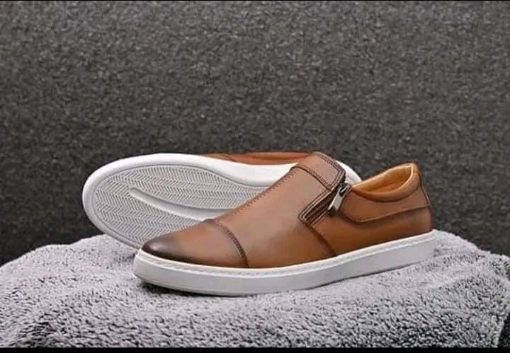 Basket 100% Cuir marocain pour Homme et Adultes, Mode d'Automne