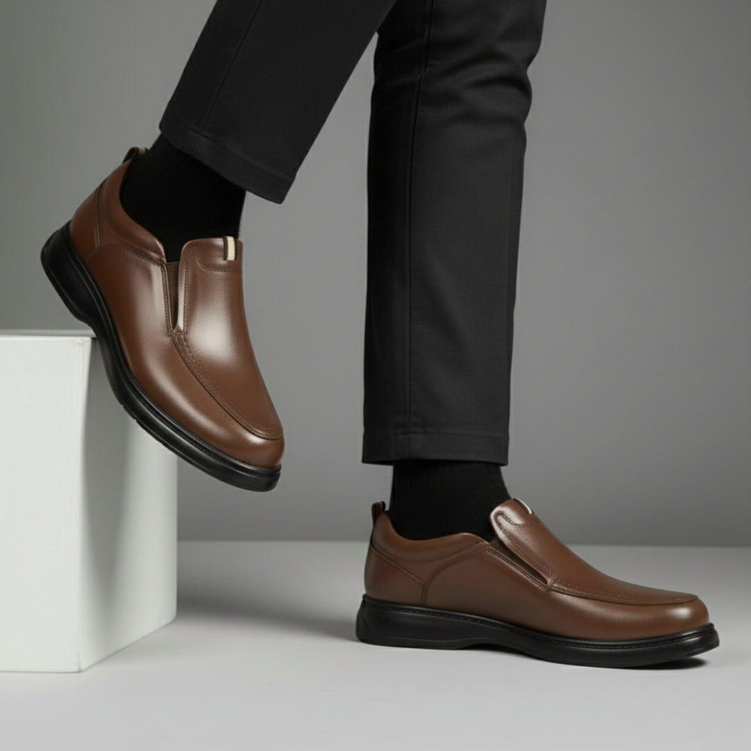 Chaussure Marron de Luxe Confortable 100% Cuir