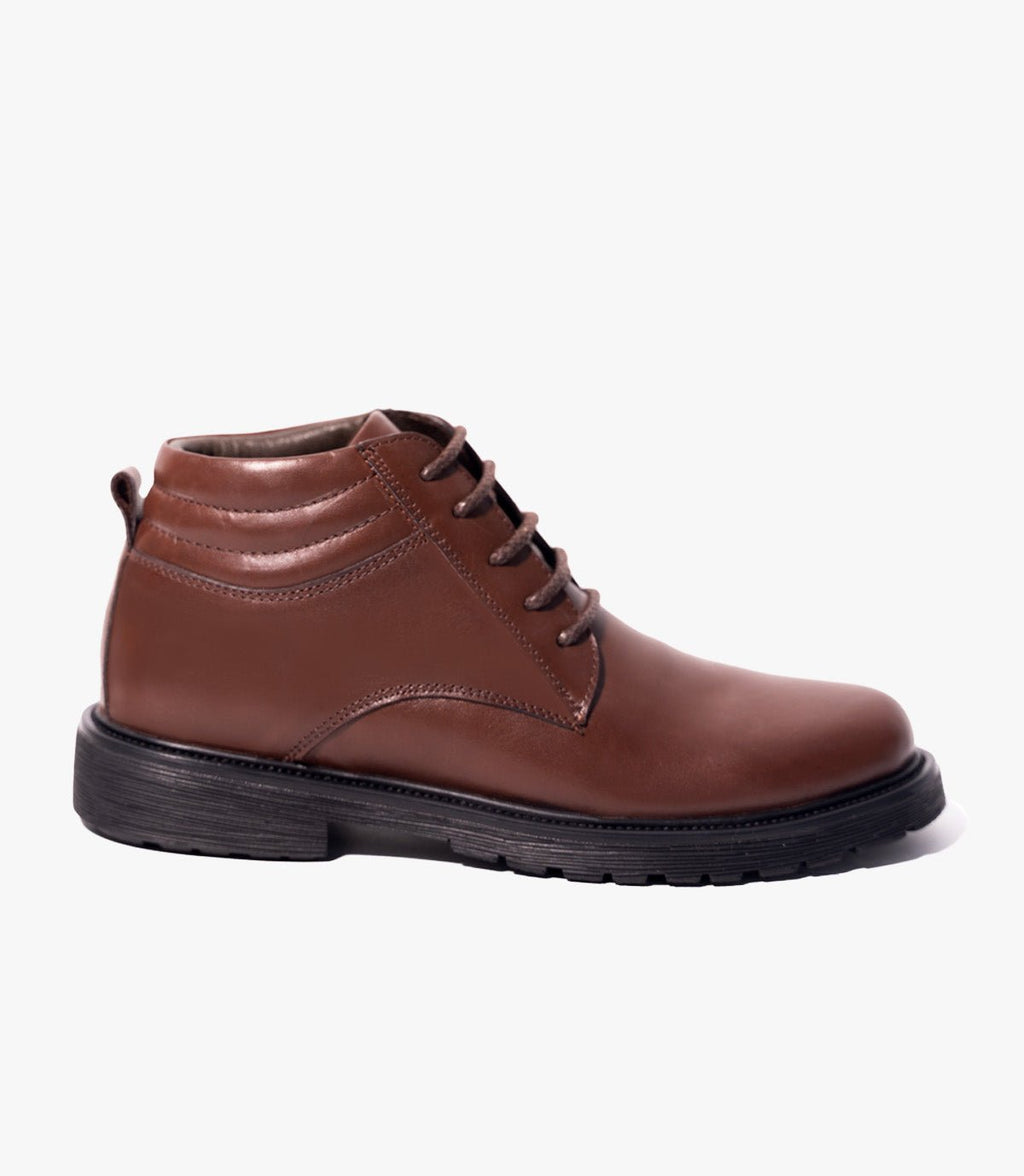 Bottine Oxford en Cuir Marron CL2028