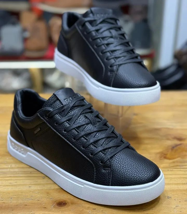 Sneakers Homme en Cuir Marron – Élégance et Confort