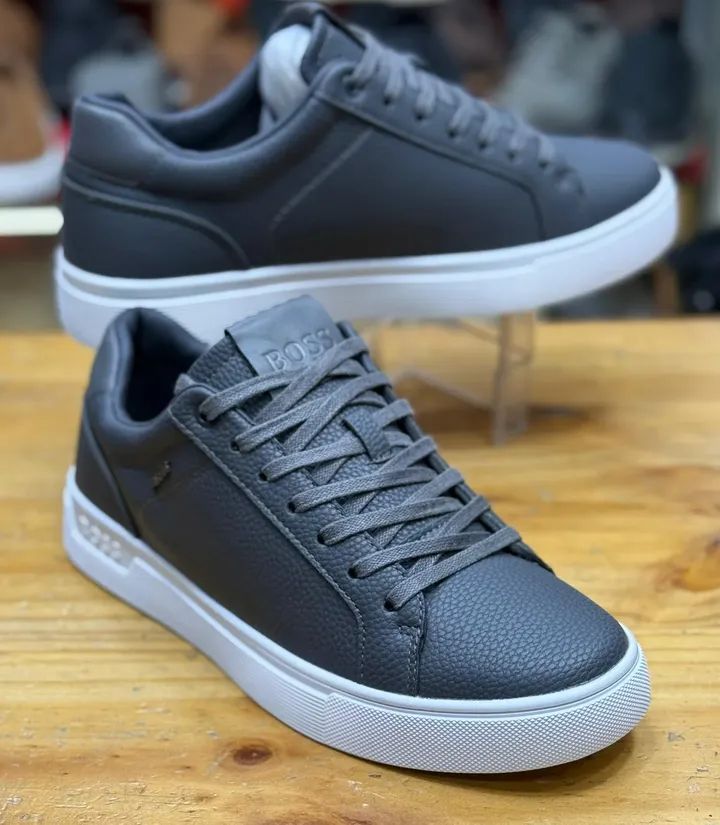 Sneakers Homme en Cuir Marron – Élégance et Confort