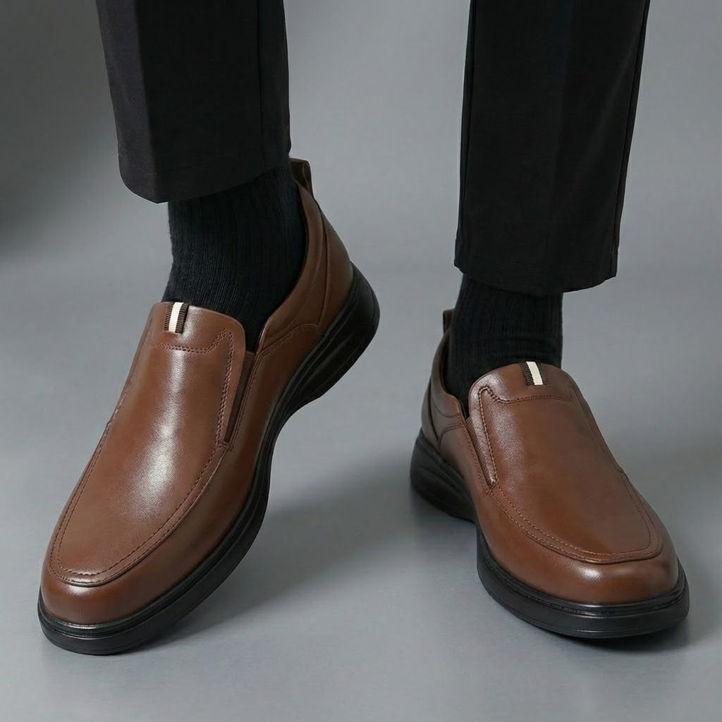 Chaussure Marron de Luxe Confortable 100% Cuir