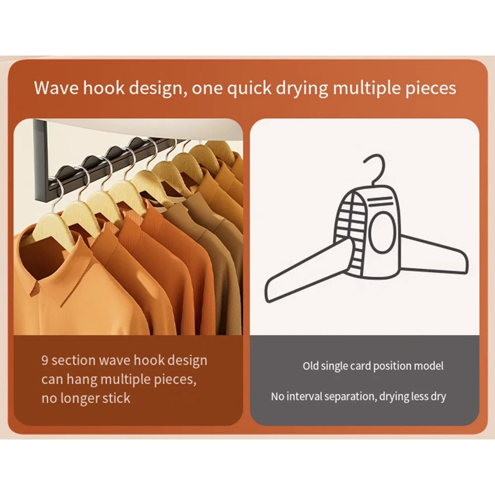 Foldable Clothes Dryer with Intelligent Timing