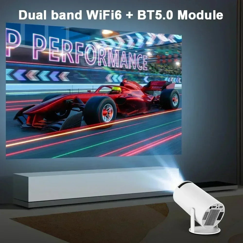 2025 4K HD Portable Projector 260 ANSI Lumens 5G WiFi Bluetooth Support 1080P Home Cinema Theater Movie Mini Projectors FY300