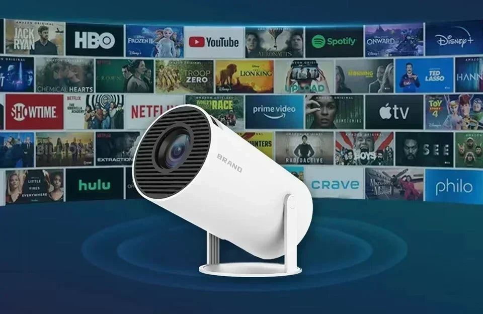 2025 4K HD Portable Projector 260 ANSI Lumens 5G WiFi Bluetooth Support 1080P Home Cinema Theater Movie Mini Projectors FY300